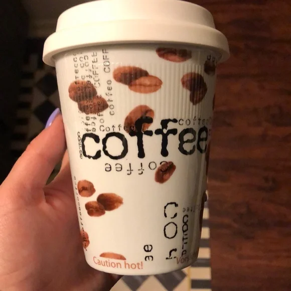 Ceramic Travel Coffee Cup - Picture 1 of 2